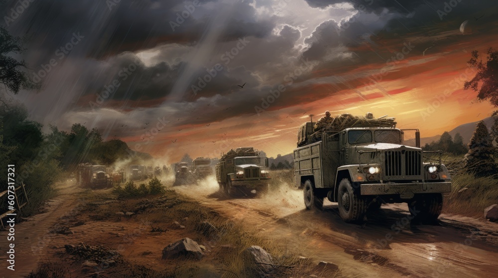Military Cover The Convoy Game Artwork Military Cover The Convoy Game Artwork