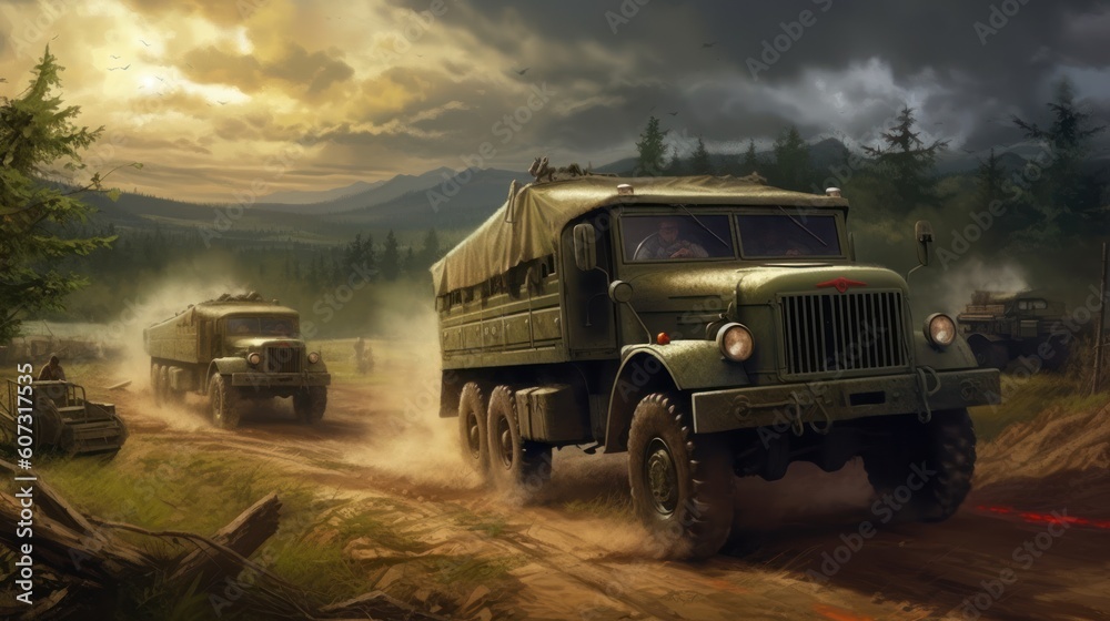 Military Cover The Convoy Game Artwork Military Cover The Convoy Game Artwork