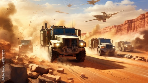 Military Cover The Convoy Game Artwork