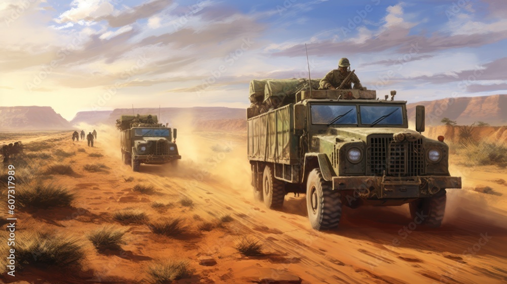 Military Cover The Convoy Game Artwork