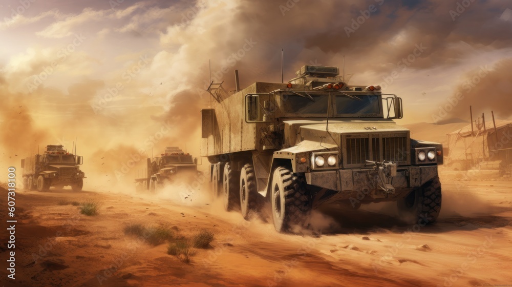 Military Cover The Convoy Game Artwork