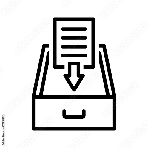 Black line icon for Keeping