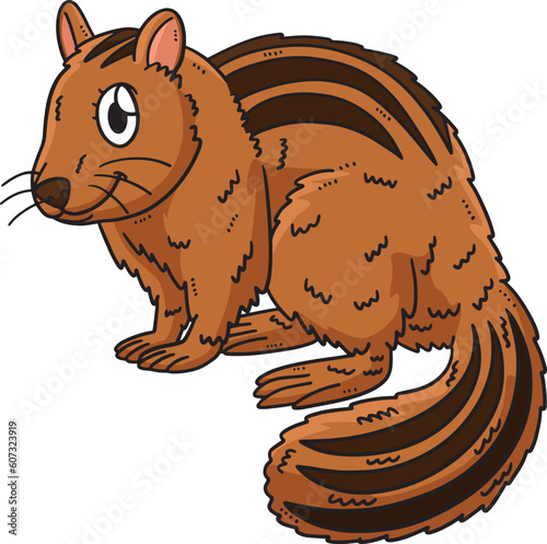 Mother Chipmunk Cartoon Colored Clipart 