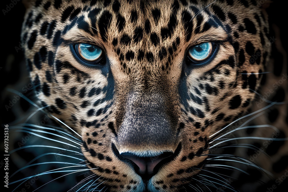 Fototapeta premium close up portrait of leopard