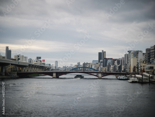 Bridge over river in Tokyo © Ginge Photo Co