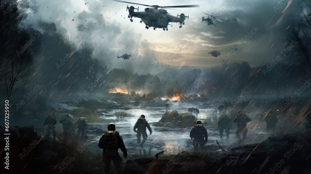 Military Game Artwork