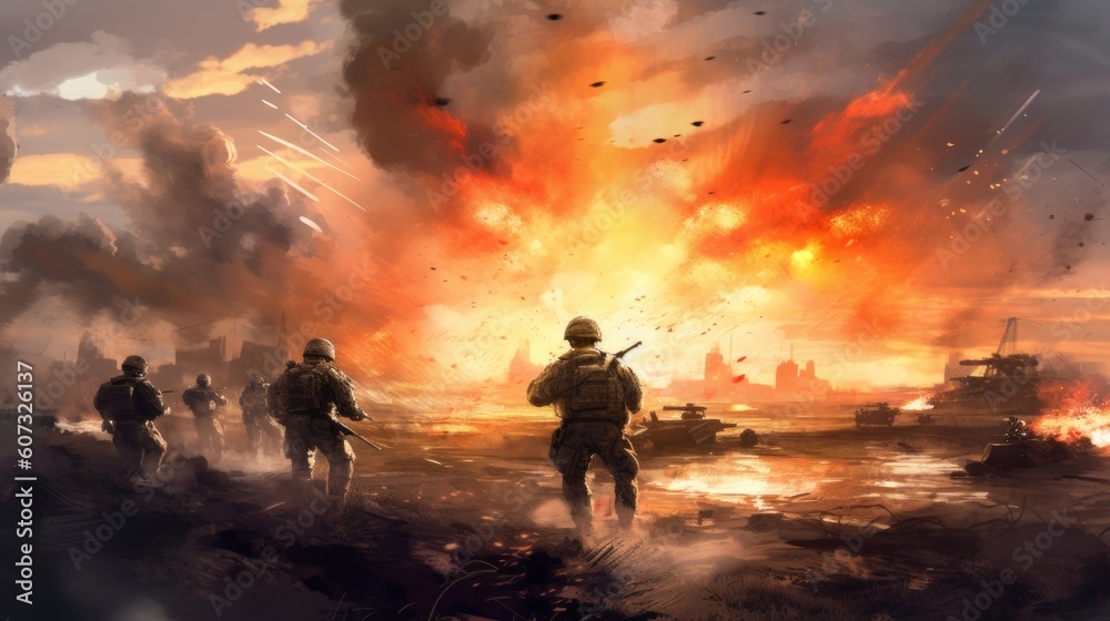 Military Game Artwork