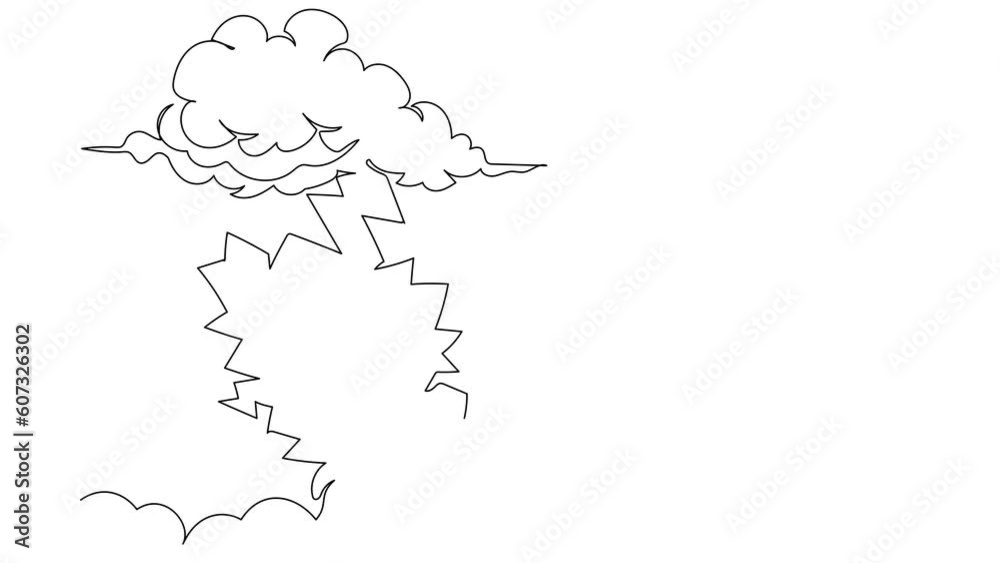 Animated self drawing of continuous line draw Arab businesswoman struck by lightning or thunder from cloud. Feel bad luck in office. Misery, disaster, risk, danger. Full length one line animation Animated self drawing of continuous line draw Arab businesswoman struck by lightning or thunder from cloud. Feel bad luck in office. Misery, disaster, risk, danger. Full length one line animation