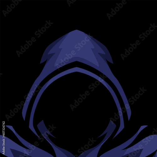 hacker design logo vector. hoodie design logo vector