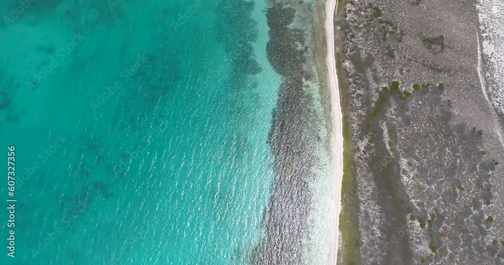Drone shot tilt down cayo de agua island, three textures: water, sand and vegetation. Drone shot tilt down cayo de agua island, three textures: water, sand and vegetation.