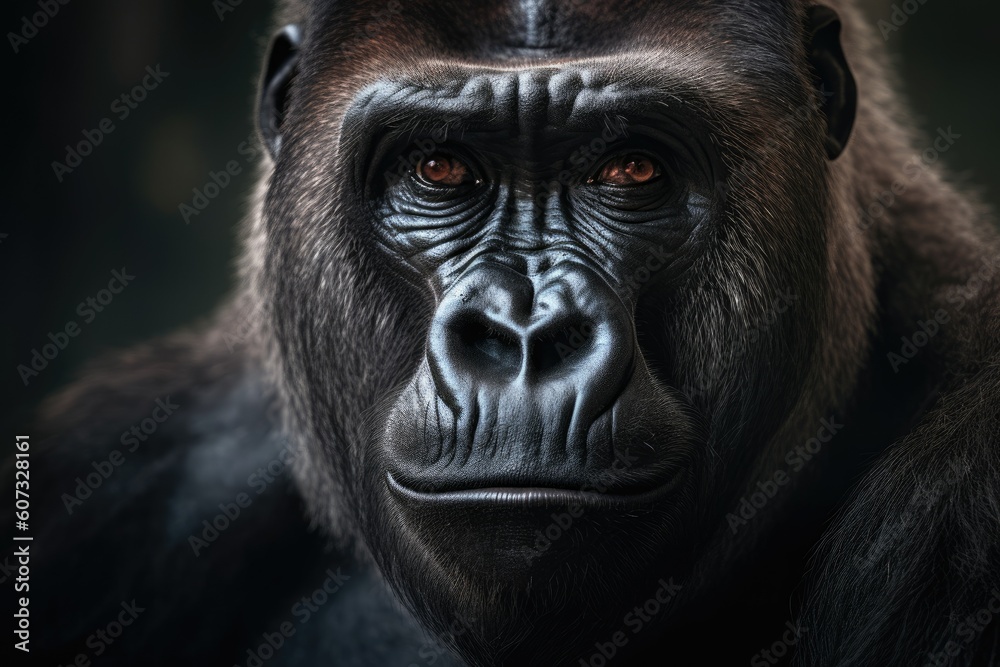 Mesmerizing Gaze of a Majestic Gorilla