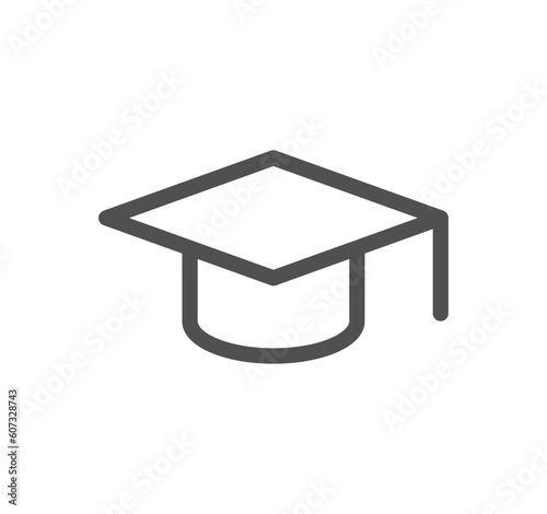 Online education related icon outline and linear vector.