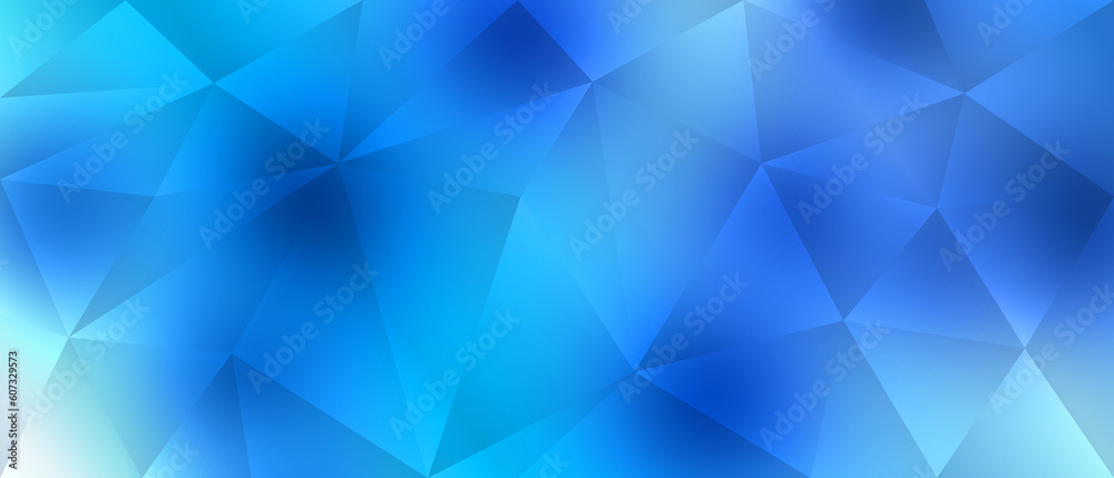Obraz premium Abstract polygonal blue background