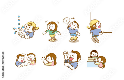 親しみやすいイラスト_子供_学ぶ_スマホ_買い物