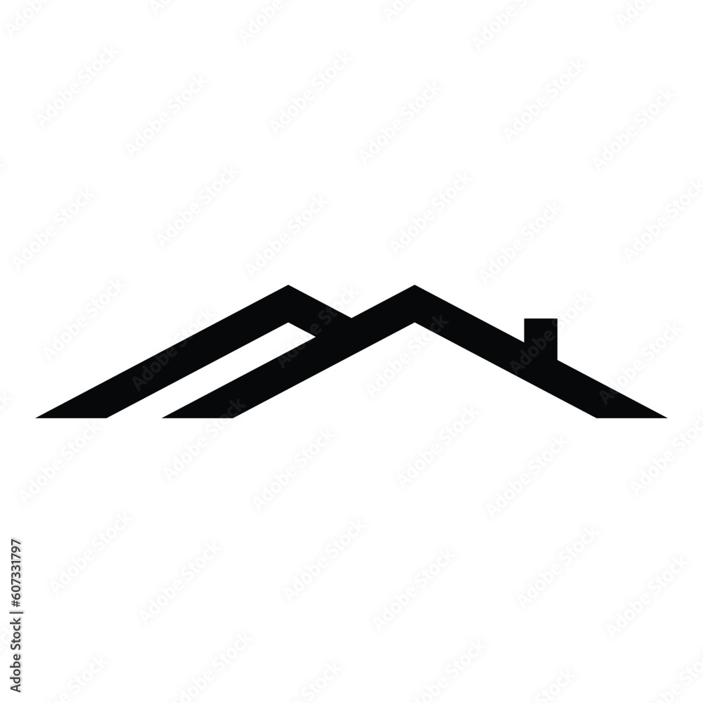 House roof icon design silhouette template illustration Stock Vector ...