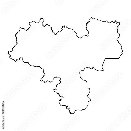 Haskovo Province map, province of Bulgaria. Vector illustration.
