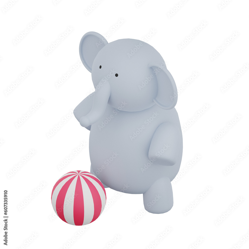 3D Elephant Illustration 3D Elephant Illustration