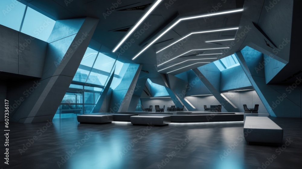 Fototapeta premium Contemporary and understated interior design. Created with generative ai technology.