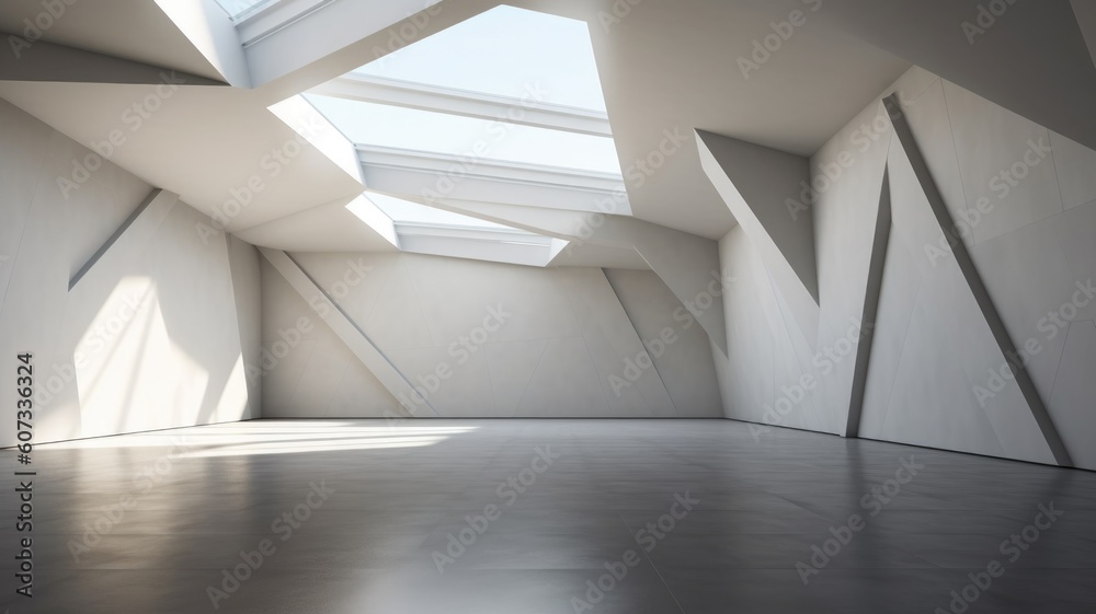 Obraz premium Contemporary and understated interior design. Created with generative ai technology.