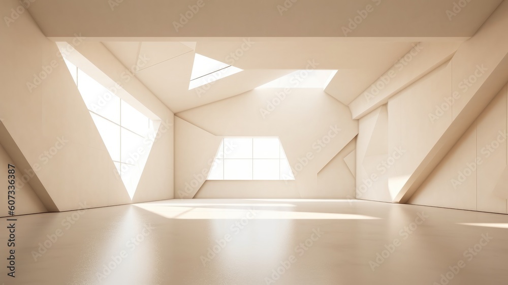 Obraz premium Contemporary and understated interior design. Created with generative ai technology.