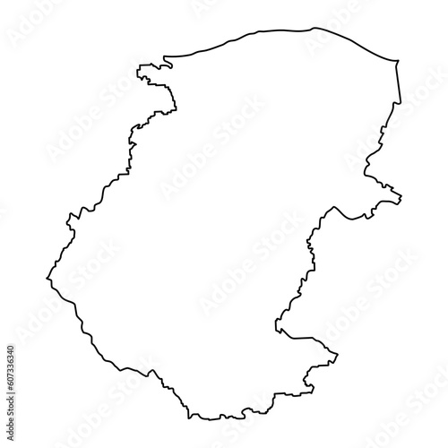 Montana Province map, province of Bulgaria. Vector illustration.