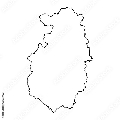 Pazardzhik Province map, province of Bulgaria. Vector illustration.
