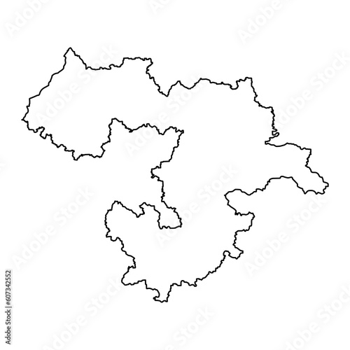 Sofia Province map  province of Bulgaria. Vector illustration.