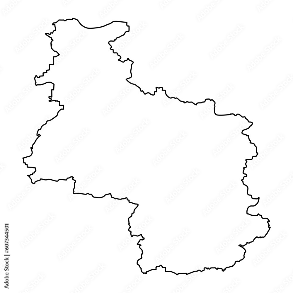 Veliko Tarnovo Province map, province of Bulgaria. Vector illustration.