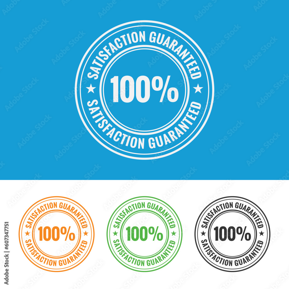 100% satisfaction guaranteed badge available as a free vector graphic
100% satisfaction guaranteed badge available as a free vector graphic