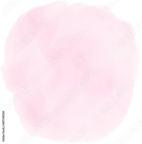  light pastel pink Watercolor background round circle shape