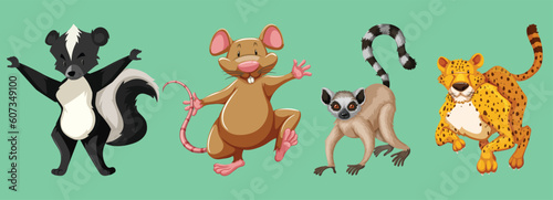 Set of beautiful animal by the greatest graphics