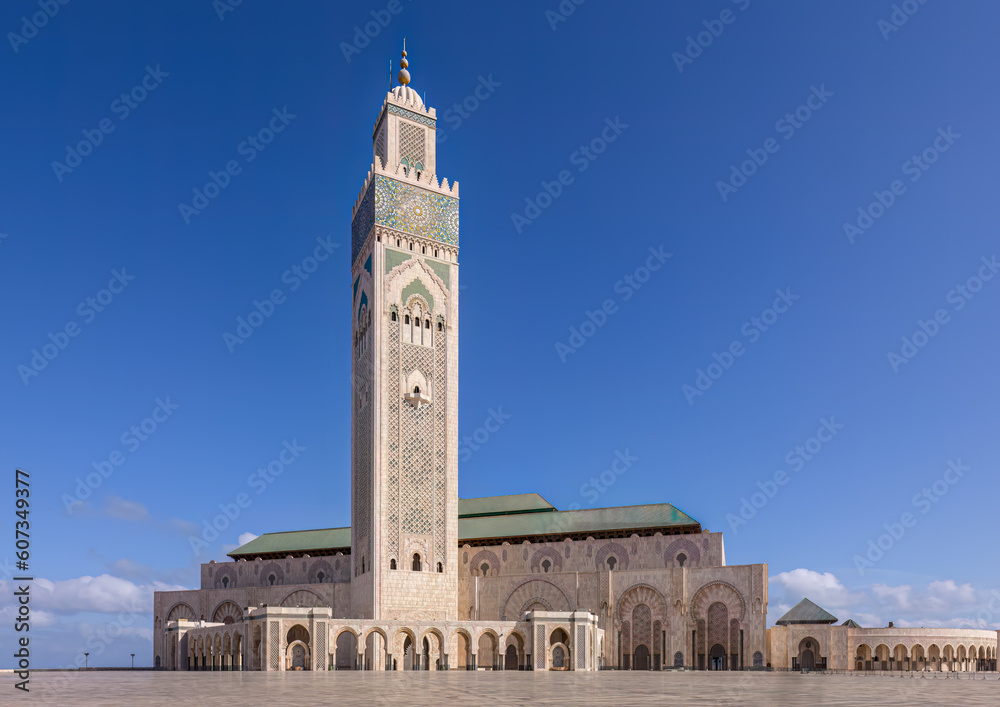 Hassan 2 Mosque in Casablanca on the west coast of Morocco