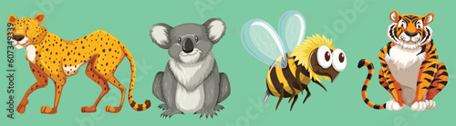 Set of beautiful animal by the greatest graphics