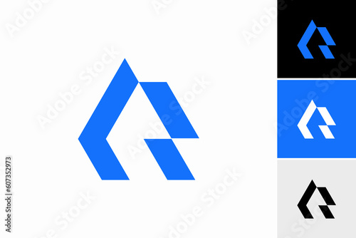letter kr logo vector premium template photo