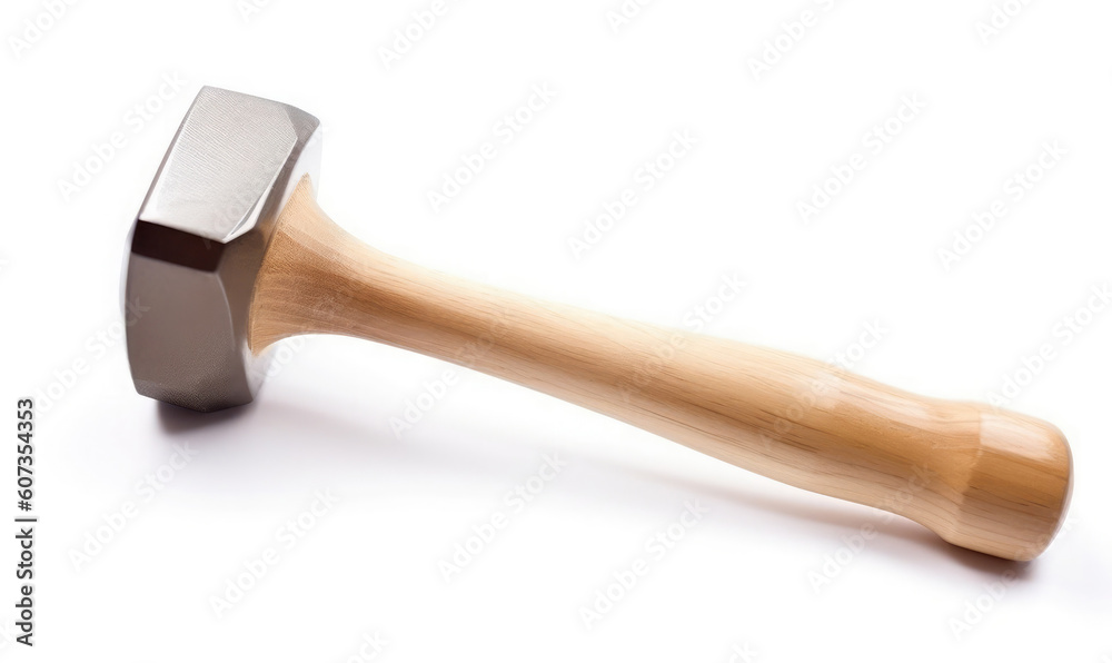 Hammer isolated on white. Generative AI Hammer isolated on white. Generative AI