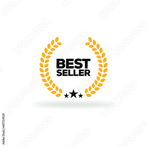 Best seller badge logo icon design . Best seller vector white background

