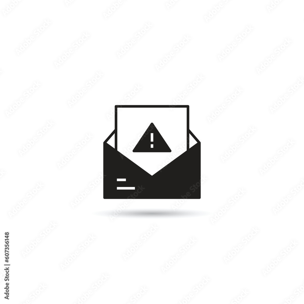 spam email icon on white background vector illustration spam email icon on white background vector illustration