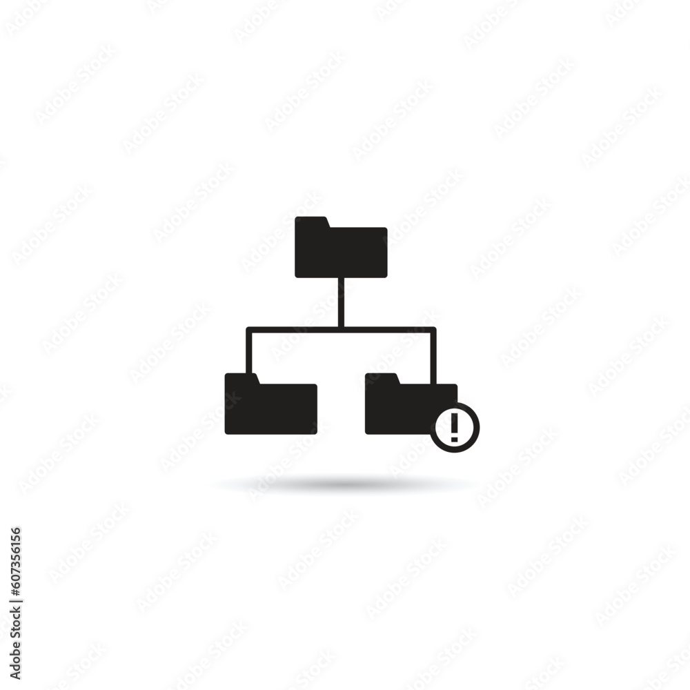 directory file error icon vector illustration directory file error icon vector illustration