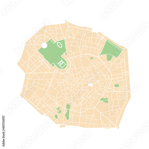 Milano Vector Map