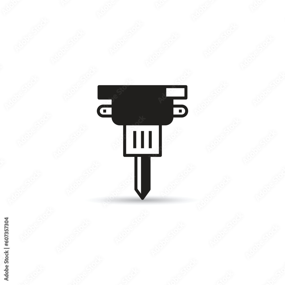 electric drill icon on white background electric drill icon on white background