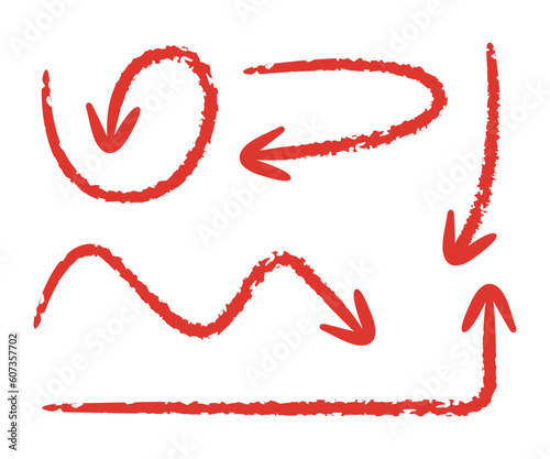 Wallpaper Mural red sketch arrows symbol illustration Torontodigital.ca