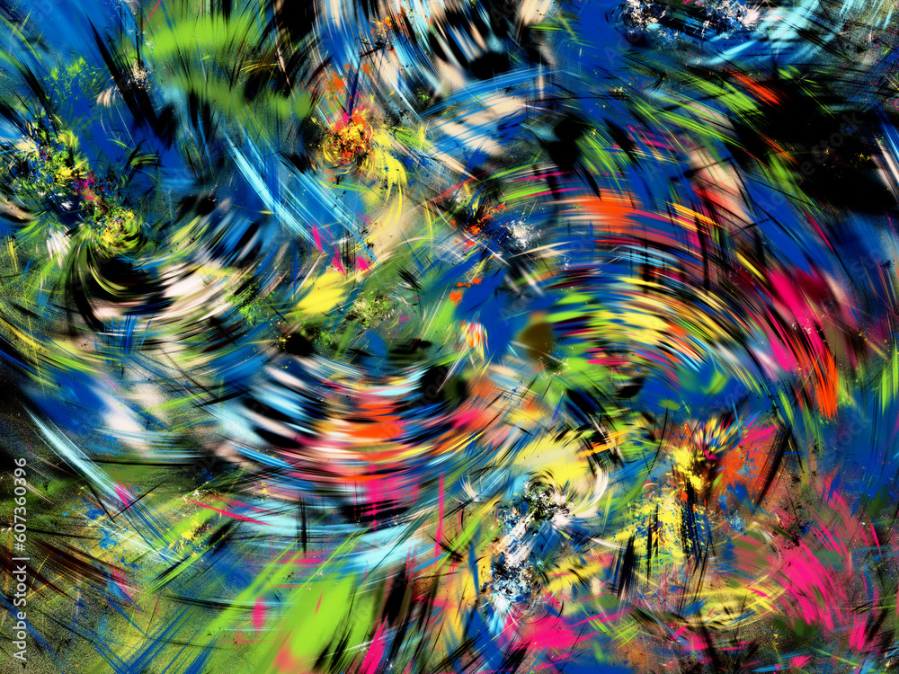 custom made wallpaper toronto digitalrainbow abstract fractal background 3d rendering illustration