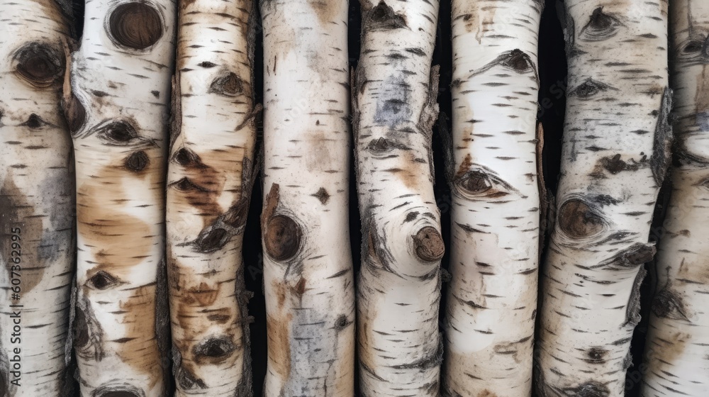 Fototapeta premium Birch wood texture