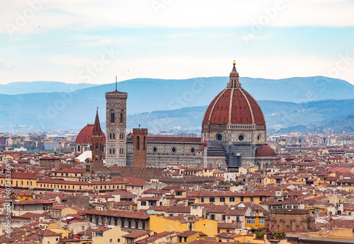 The dome of the Santa Maria del Fiore Cathedral, Florence, Italy