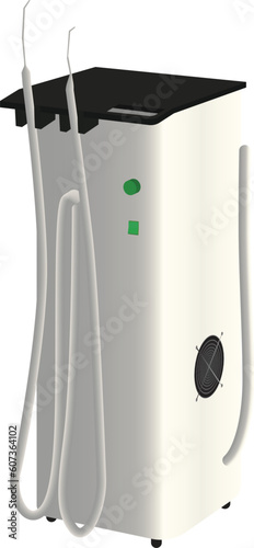 dental suction unit vector suction power unit of dentistry vector image