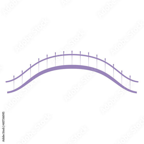 Qixi Festival magpie bridge illustration. Hand drawn Asian style vector, isolated. Traditional Chinese, Japanese holiday design element, China Valentines Day