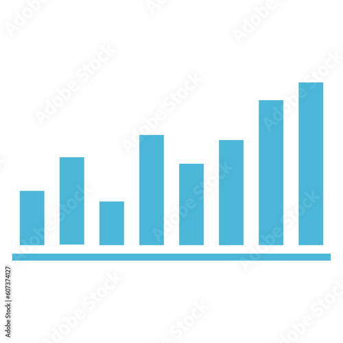 Trading graph business graph financial investment and growth concept