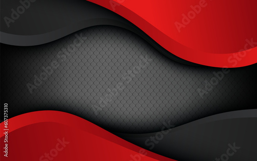 abstract 3d dark red gray background with a combination of luminous red overlap layers background