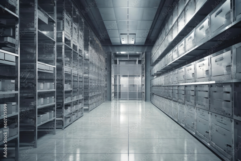 High-Tech Storage Facility. Generative AI High-Tech Storage Facility. Generative AI