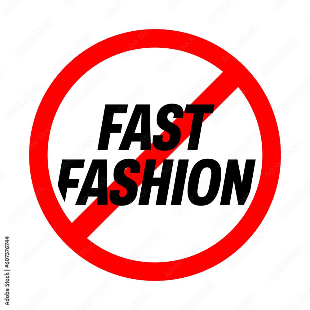 Fast fashion vector sign illustration concept Fast fashion vector sign illustration concept
